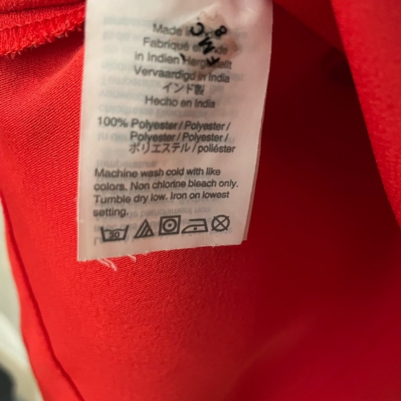 J crew red faux-wrap blouse - Picture 3 of 3